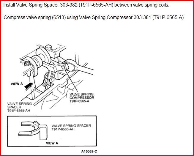 OTC 7928 Ford Valve Spring Compressor Tool 4.6L Based Powertrains